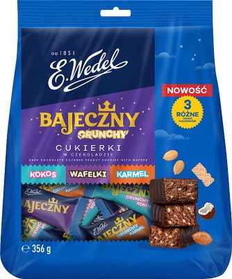 Wedel Bajeczny Crunchy cukierki w czekoladzie