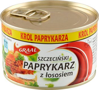 Graal Paprykarz Szczecinski with salmon