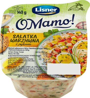 Lisner ¡Oh mamá! Ensalada de verduras con huevo 