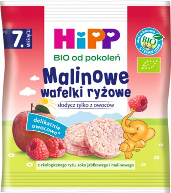 HiPP Malinowe wafelki ryżowe BIO