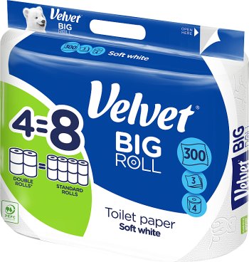 Velvet ecoRoll Delicately white toilet paper