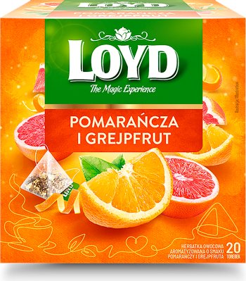 Loyd Früchtetee aromatisiert mit Orange und Grapefruit