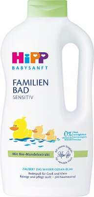 Hipp Babysanft Sensitive Bath foam for the whole family