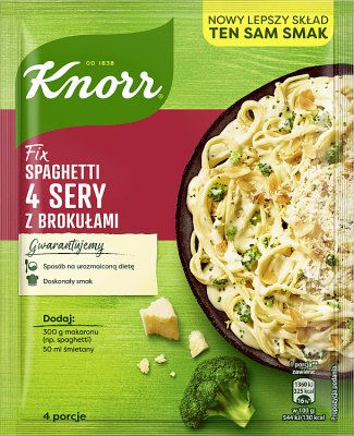 Knorr Fix Spaghetti 4 quesos con brócoli