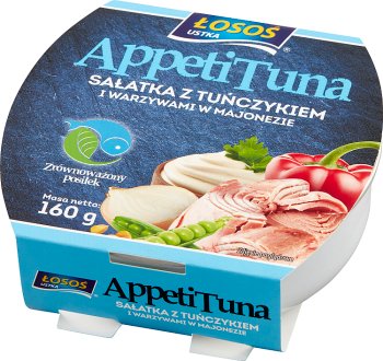 Ensalada de salmón Ustka Appetituna con atún y verduras en mayonesa