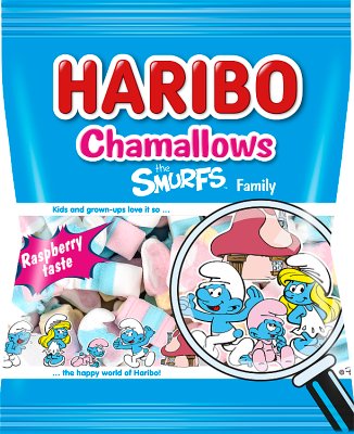 Haribo Chamallows Зефир Смурфики