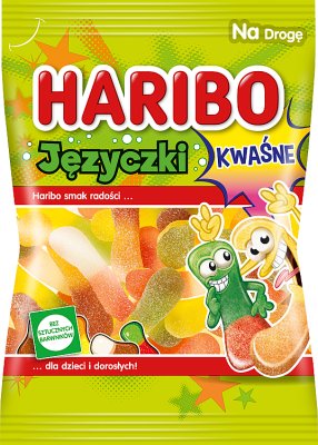 Haribo Języczki Żelki o smaku  owocowym kwaśne