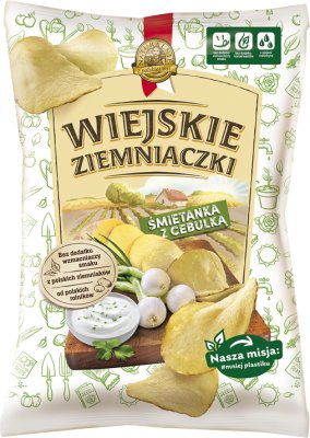 Lorenz Wiejskie ziemniaczki chipsy  śmietanka z cebulką