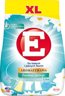 E Washing powder for white and light fabrics