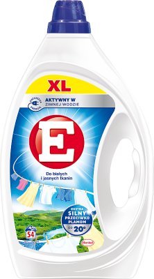 E Liquid detergent for washing white and light fabrics