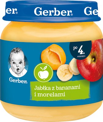 Gerber Fruits Äpfel mit Bananen und Aprikosen