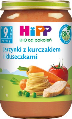 HiPP BIO Jarzynki z kurczakiem i kluseczkami