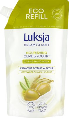 Luksja Creamy & Soft Creamy liquid soap with olive and yoghurt