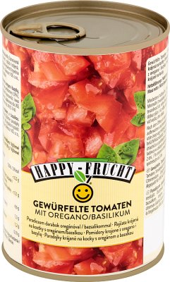 Happy Frucht Geschnittene Tomaten mit Oregano und Basilikum