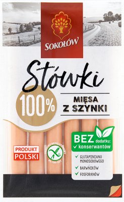 Sokołów Stówki Ветчинные колбаски 100% мясо