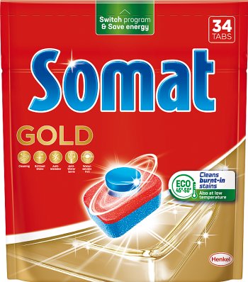 Somat Gold Tablets for washing dishes in the dishwasher
