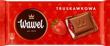 Wawel Milk chocolate stuffed with strawberry