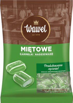 Gefüllte Karamellbonbons mit Wawel Minze