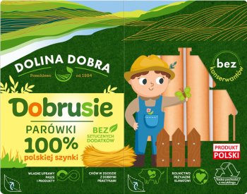 Dolina Dobra Dobrusie Salchichas 100% jamón polaco
