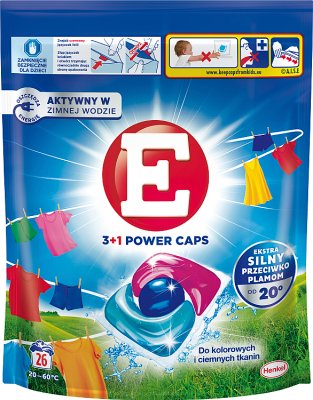 E Washing capsules for colored and dark fabrics