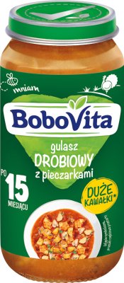 BoboVita Gulasz drobiowy  z pieczarkami