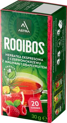 Astra Herbatka ekspresowa Rooibos z malinami i grapefruitem