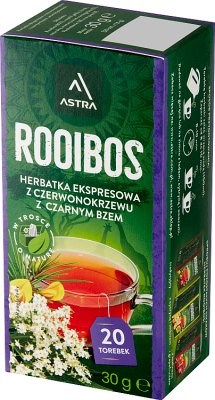 Astra Rooibos Herbatka ekspresowa Rooibos z czarnym bzem