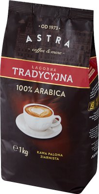 Astra Roasted coffee beans, mild, traditional