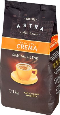 Astra Roasted coffee beans with mild crema