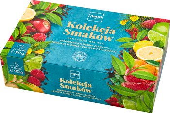 Astra Kolekcja Smaków Zestaw  ekspresowych herbat czarnych herbatek rooibos i owocowo-ziołowych