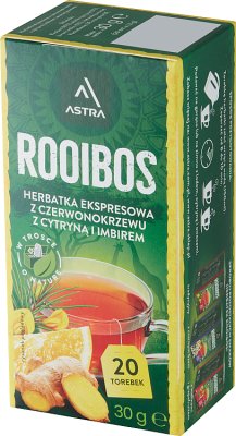 Astra Herbatka ekspresowa Rooibos  z cytryną i imbirem
