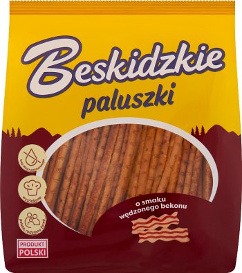 Beskidzkie Paluszki o smaku  wędzonego  bekonu