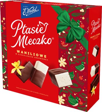 E. Wedel Ptasie mleczko waniliowe w czekoladzie deserowej