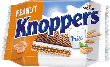 Oblea de cacahuete con leche Knoppers Peanut
