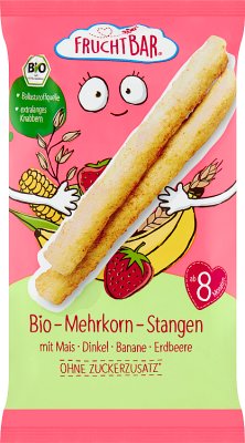 Fruchtbar Bio-Erdbeer-Bananen-Mehrkornsticks