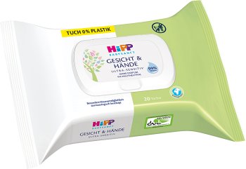 Hipp Wet wipes for face and hands