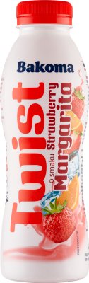 Bakoma Twist jogurt do picia o smaku truskawkowa margarita