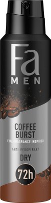 Fa Men Coffe Burst 72h  Antyperspirant w sprayu o aromatycznym zapachu  kawy