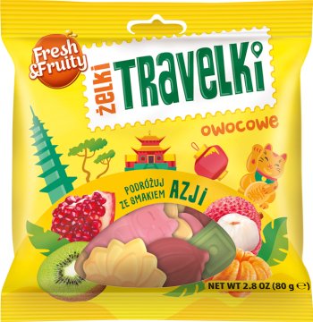 Fresh & Fruity Żelki travelki  owocowe smak Azji