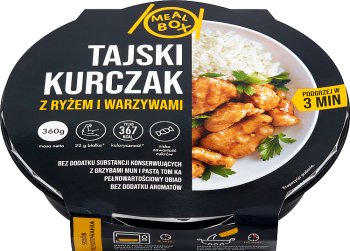 Meal Box Tajski kurczak z ryżem  i warzywami