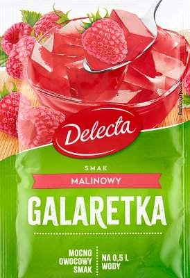 Delecta gelatina sabor frambuesa