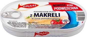 Graal Smoked mackerel fillets in tomato sauce