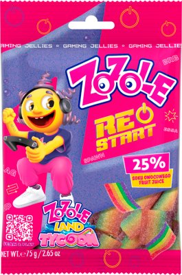 Zozole Restart Rainbow jelly beans with fruit flavor super sour