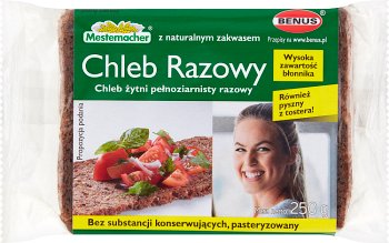 Mestemacher Chleb żytni pełnoziarnisty razowy