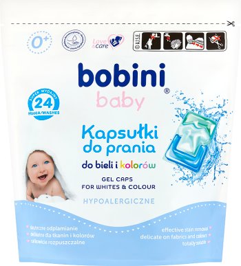 Bobini Baby Kapsułki do prania  białych i kolorowych tkanin