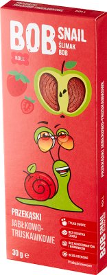 Bob Snail Ślimak Bob Przekąski   owocowe jabłkowo-truskawkowe