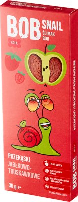 Bob Snail Snail Bob Snacks de fruta de manzana y fresa