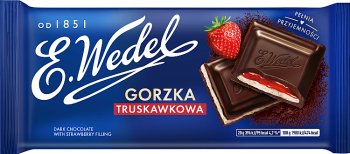 Wedel Czekolada gorzka truskawkowa