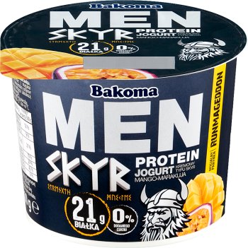 Bakoma Men Cremiger Mango-Maracuja-Joghurt, Skyr-Typ