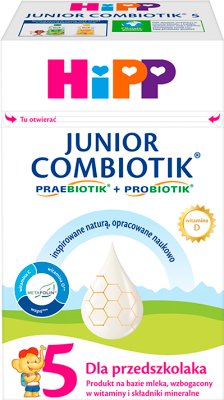 HiPP 5 JUNIOR COMBIOTIK Producto a base de leche para niños en edad preescolar